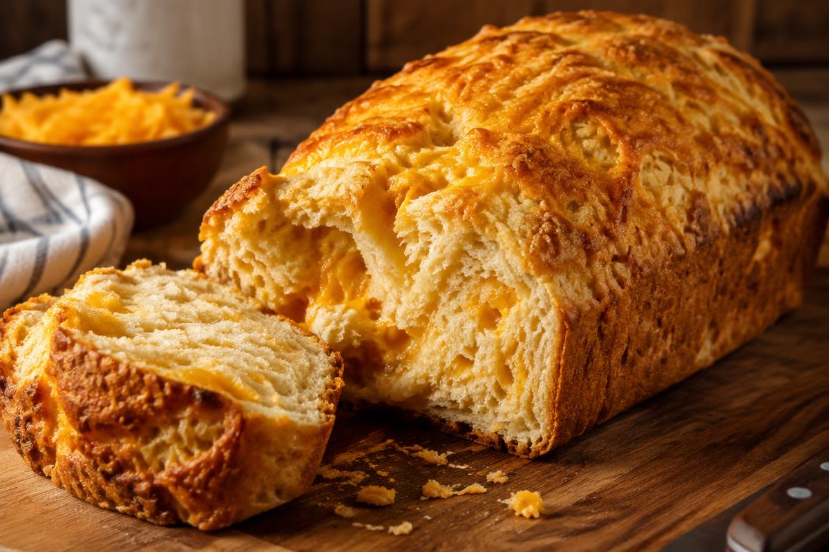 Finished Vermont Cheddar Bread